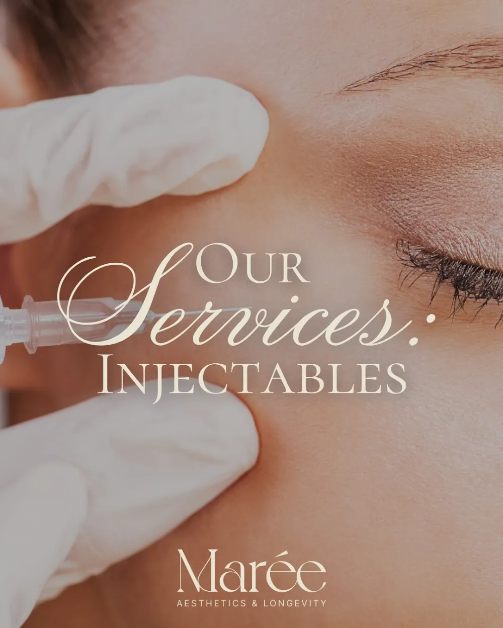 Injectable treatment list graphic | Medical Spa Basking Ridge NJ | Marée Aesthetics
