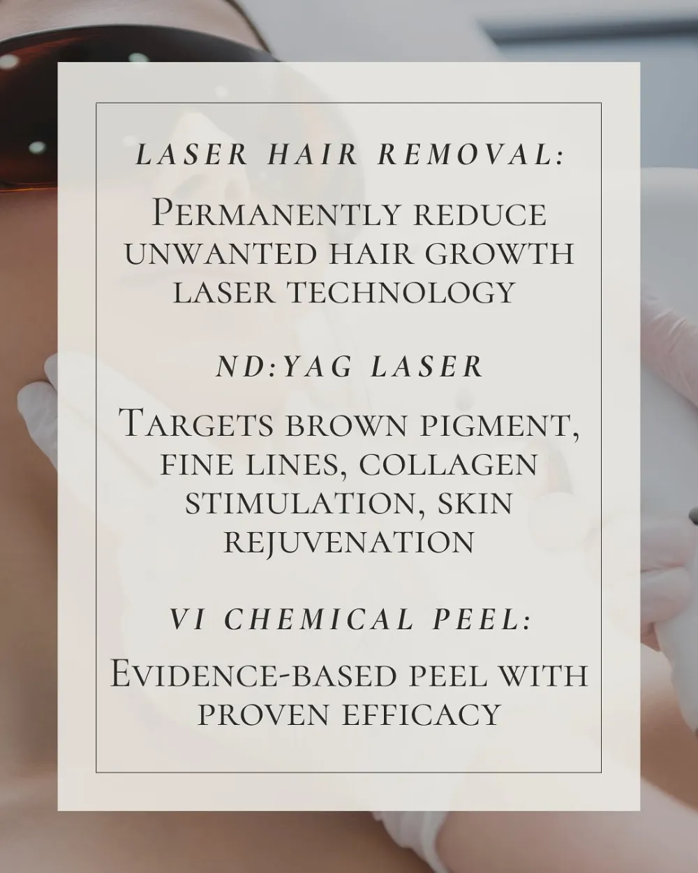 Laser hair removal and ND:YAG menu post | Medical Spa Basking Ridge NJ | Marée Aesthetics